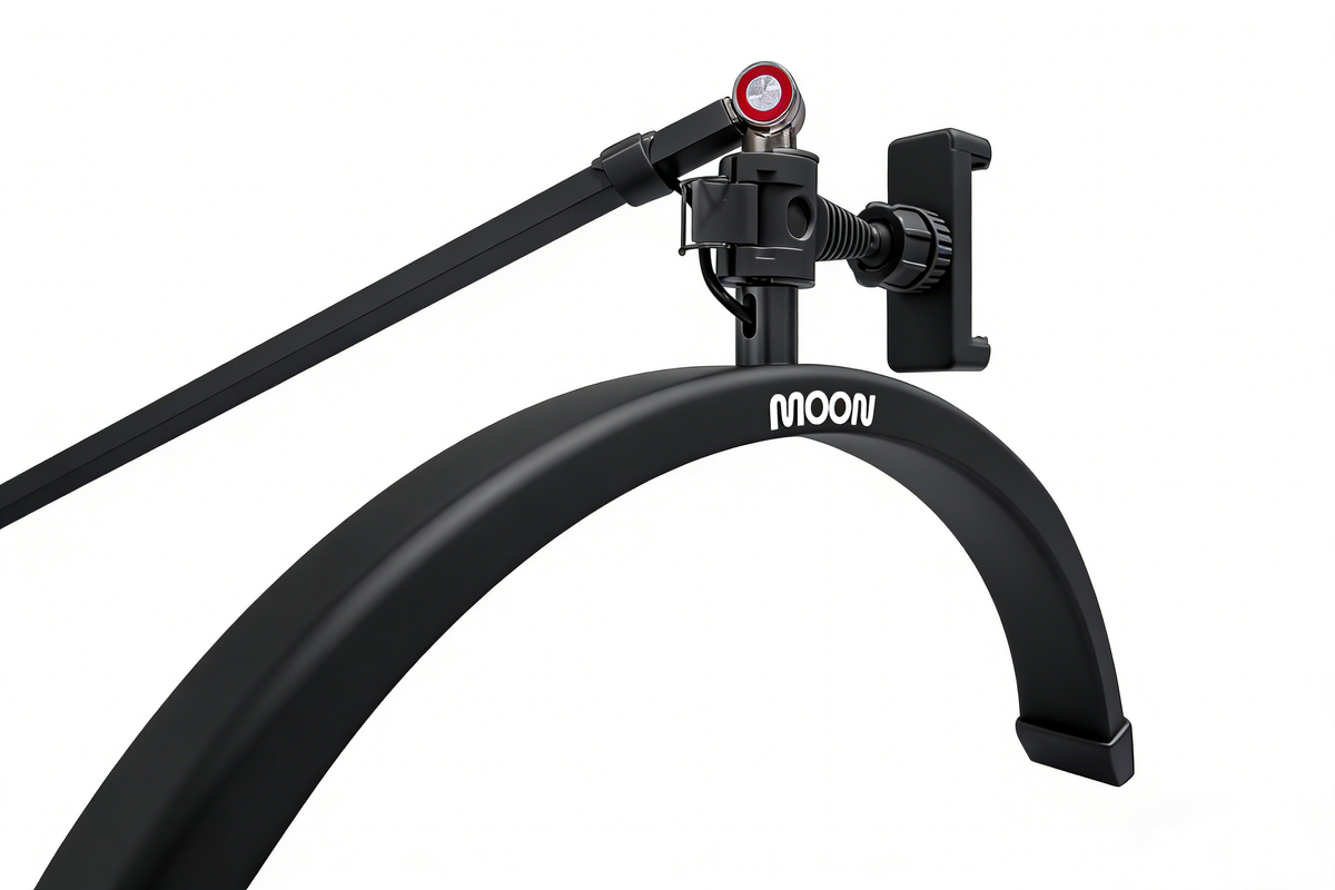 16" Moon Floor Lamp - Adjustable Arm