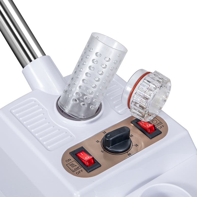 Hot Mist Facial Steamer with Aroma and Single Nozzle – Button-Operated Version