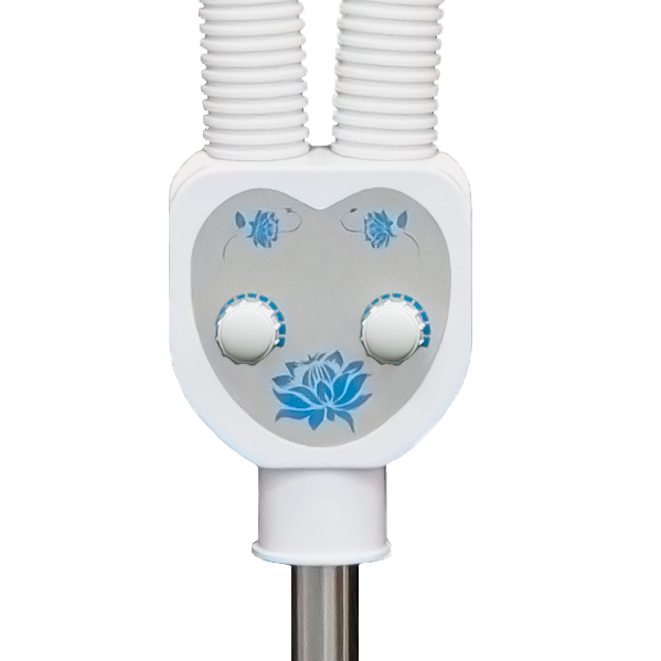 Dual-head infrared heating lamp