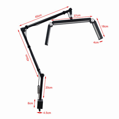 26" Moon Light with Desk Clamp and Three Foldable Sections