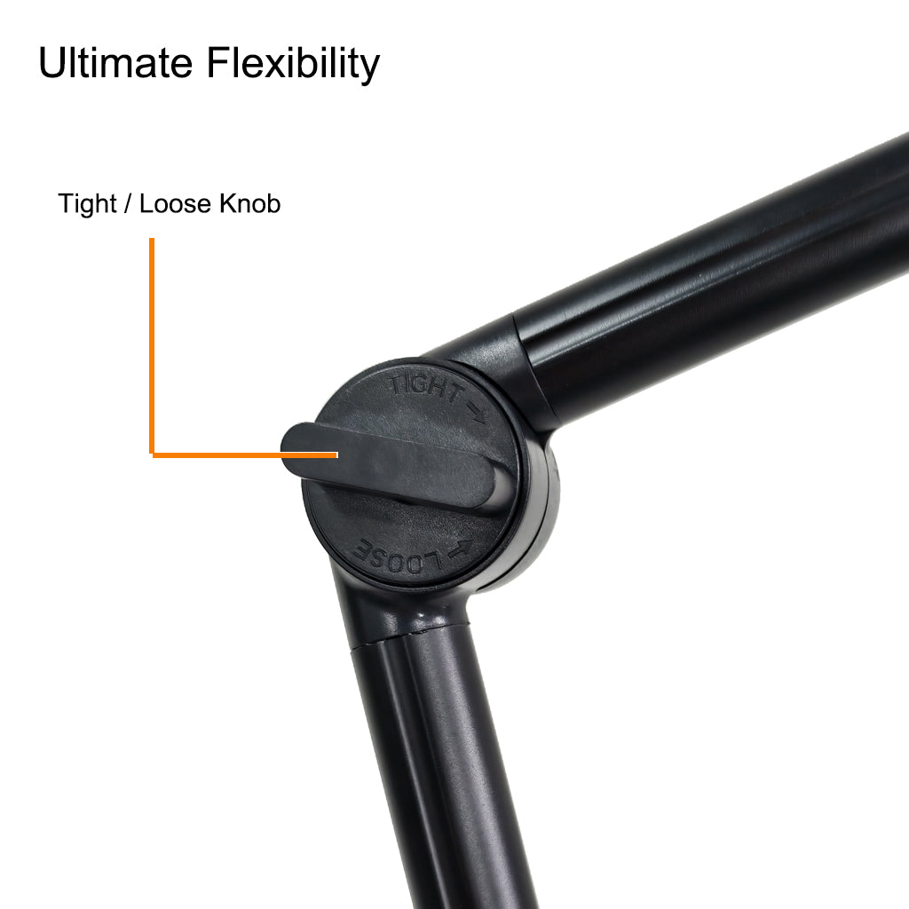 26" Moon Light with Desk Clamp and Three Foldable Sections