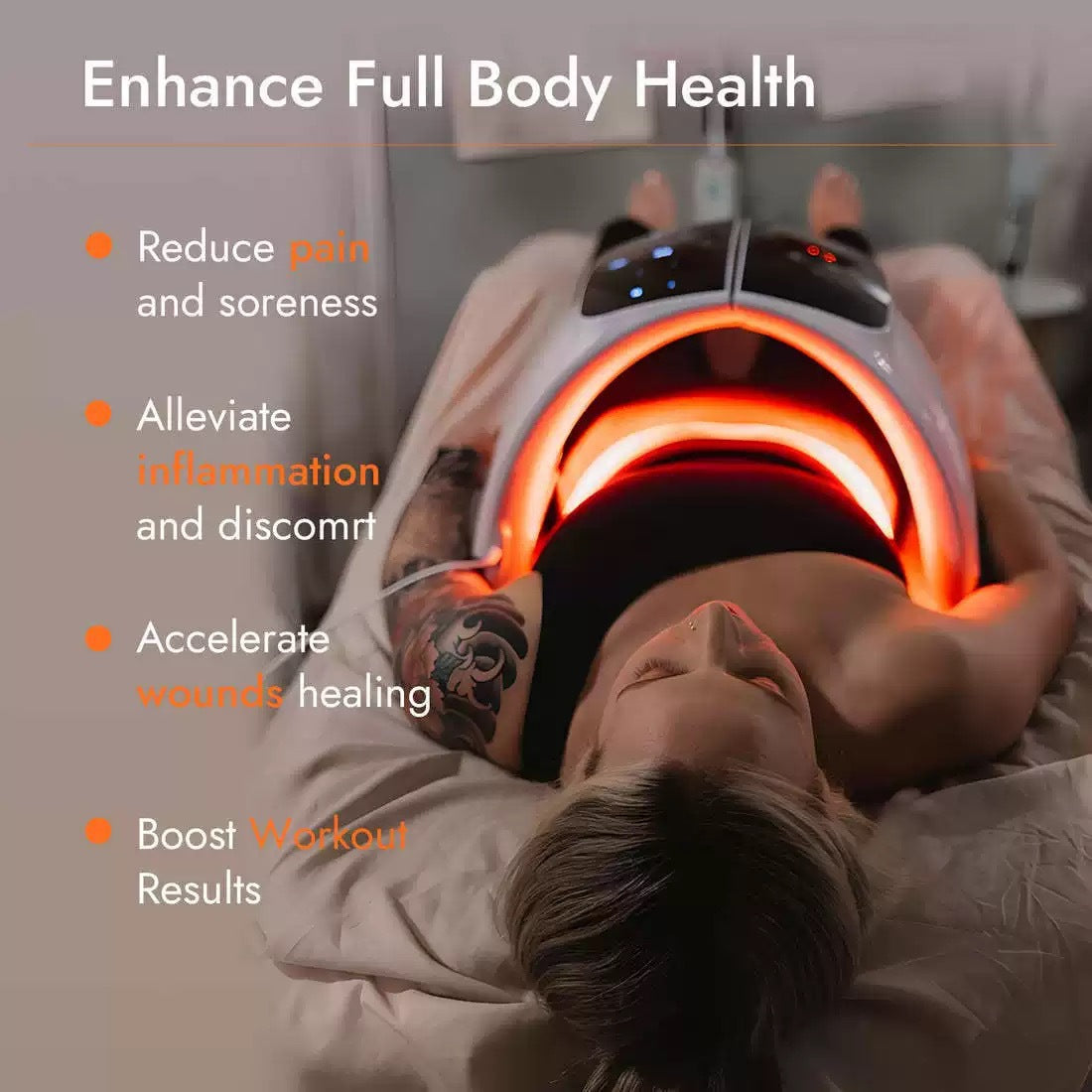 Foldable 7-Color LED Phototherapy Device